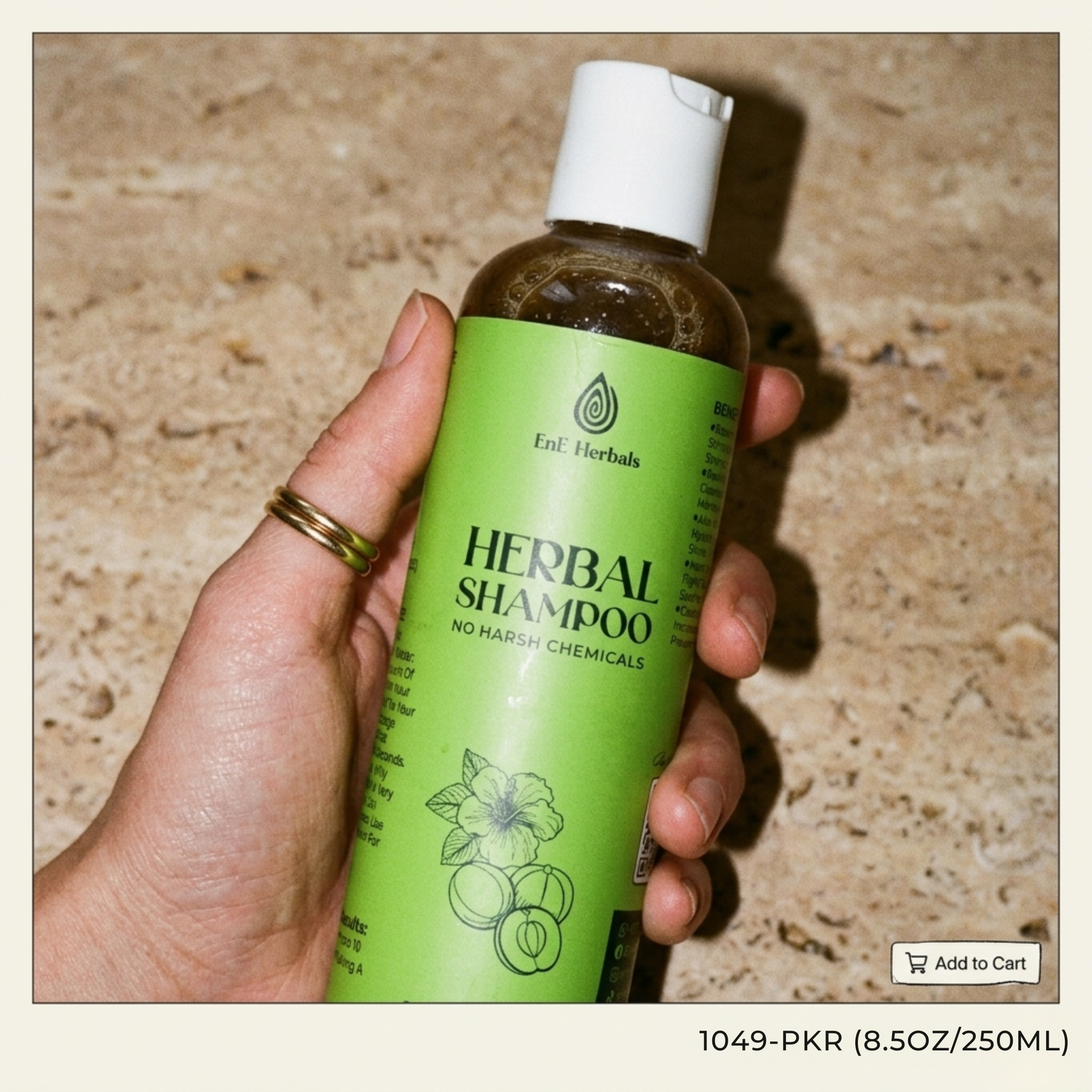 EnE Herbals Botanical Wash - Natural Shampoo for Hair Growth and Strength Pakistan
